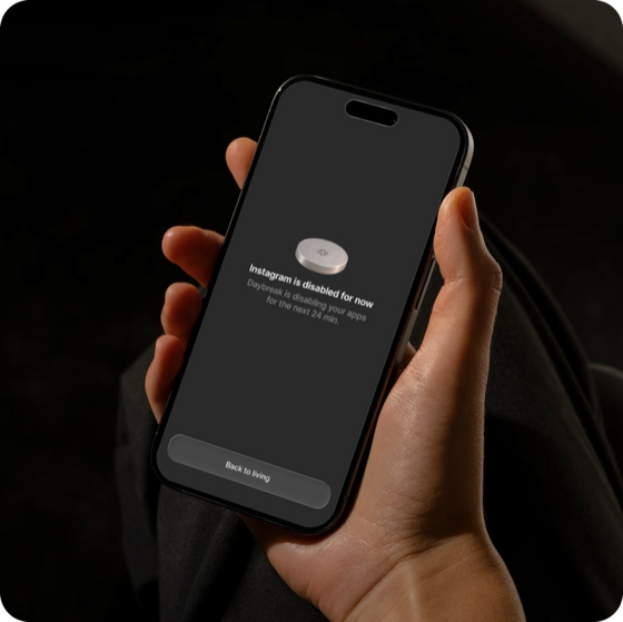 Daybreak Wake-up Mode blocking Instagram on a phone